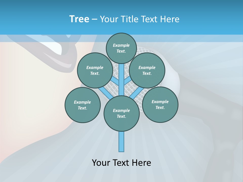 Listeners Lips Businesswoman PowerPoint Template