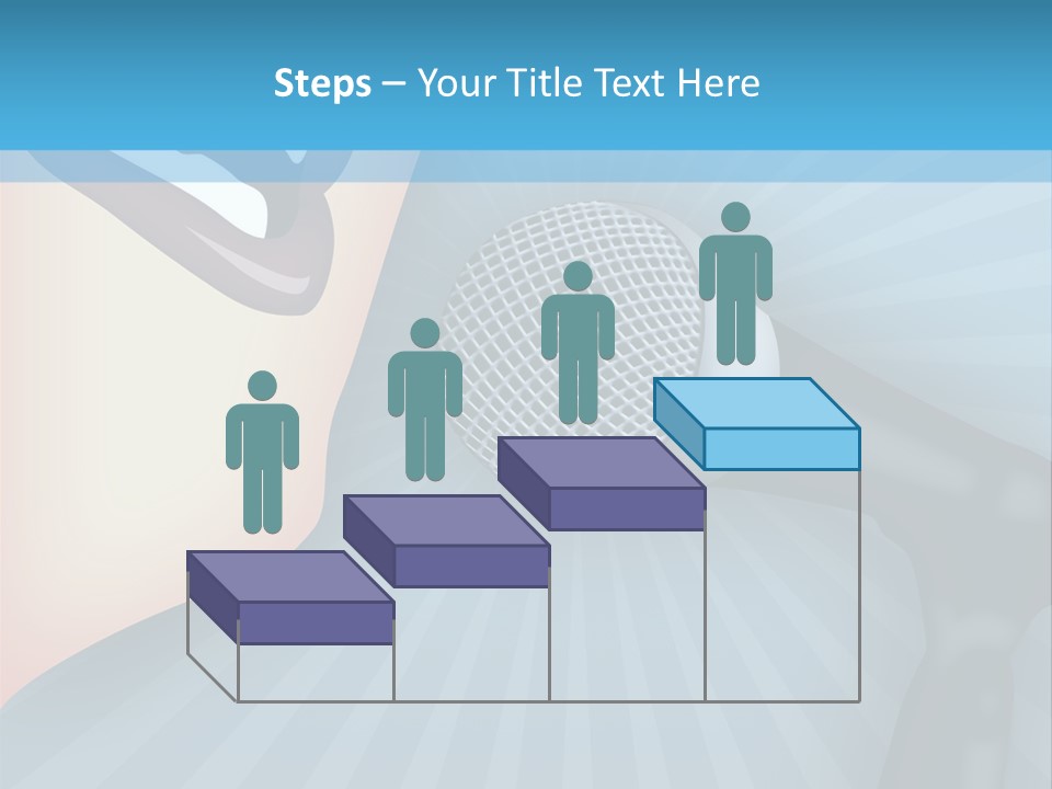 Listeners Lips Businesswoman PowerPoint Template