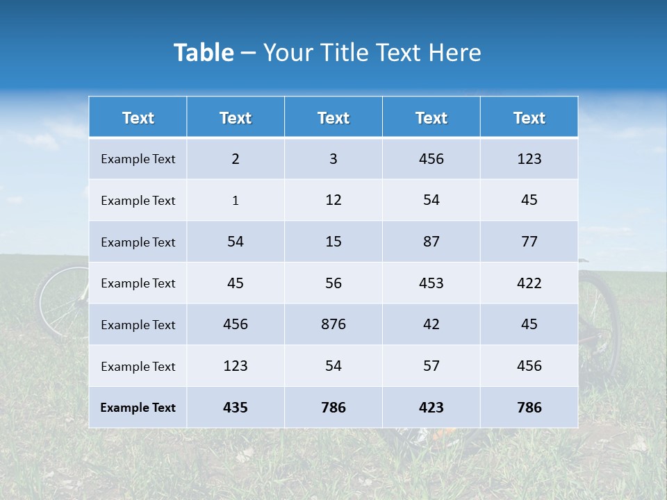 Tour Outside Sky PowerPoint Template
