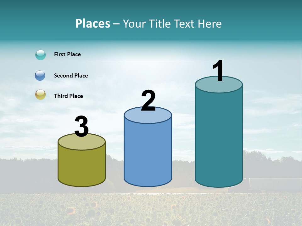 Trucking Vehicle Road PowerPoint Template