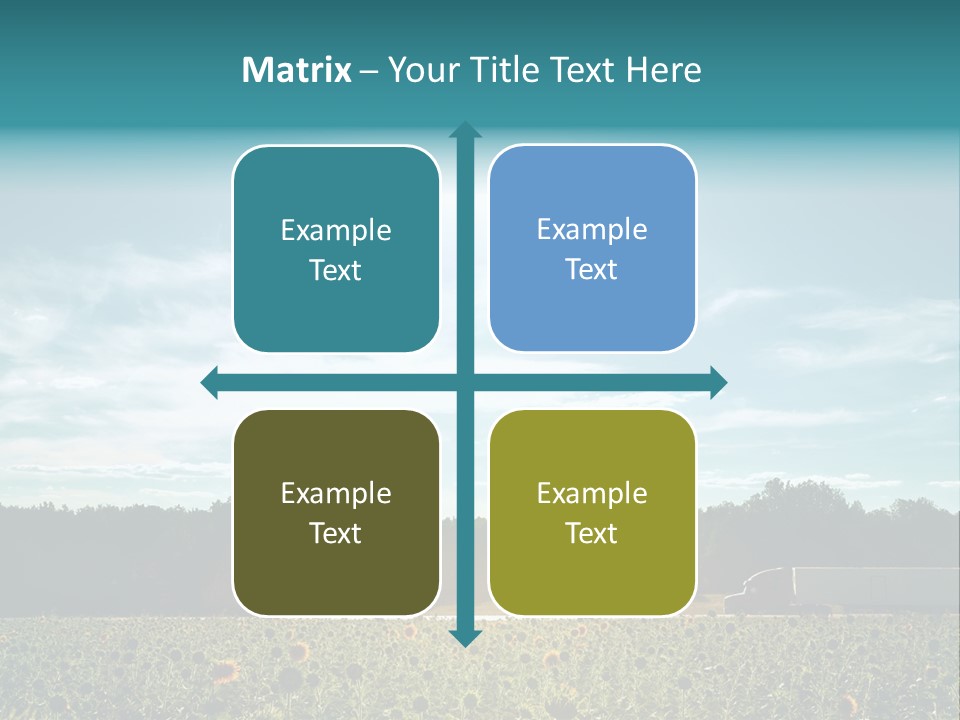 Trucking Vehicle Road PowerPoint Template