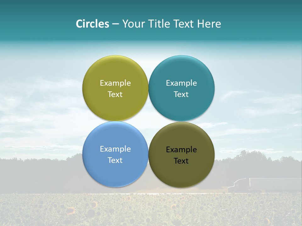 Trucking Vehicle Road PowerPoint Template