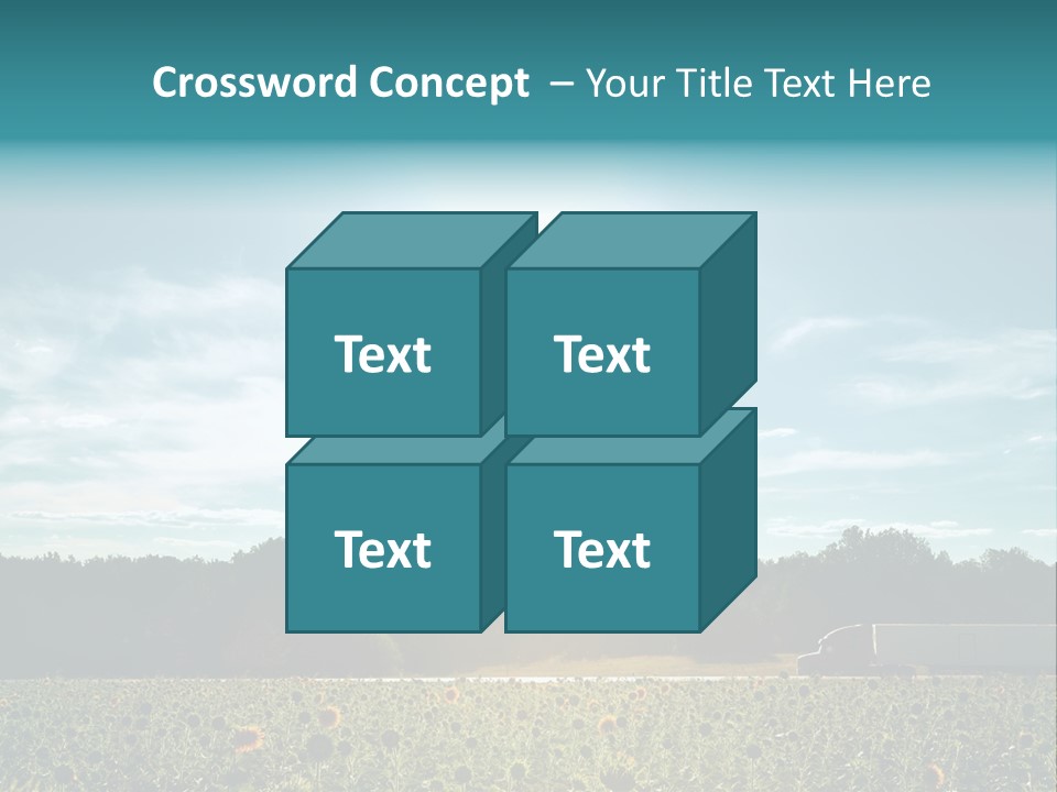 Trucking Vehicle Road PowerPoint Template