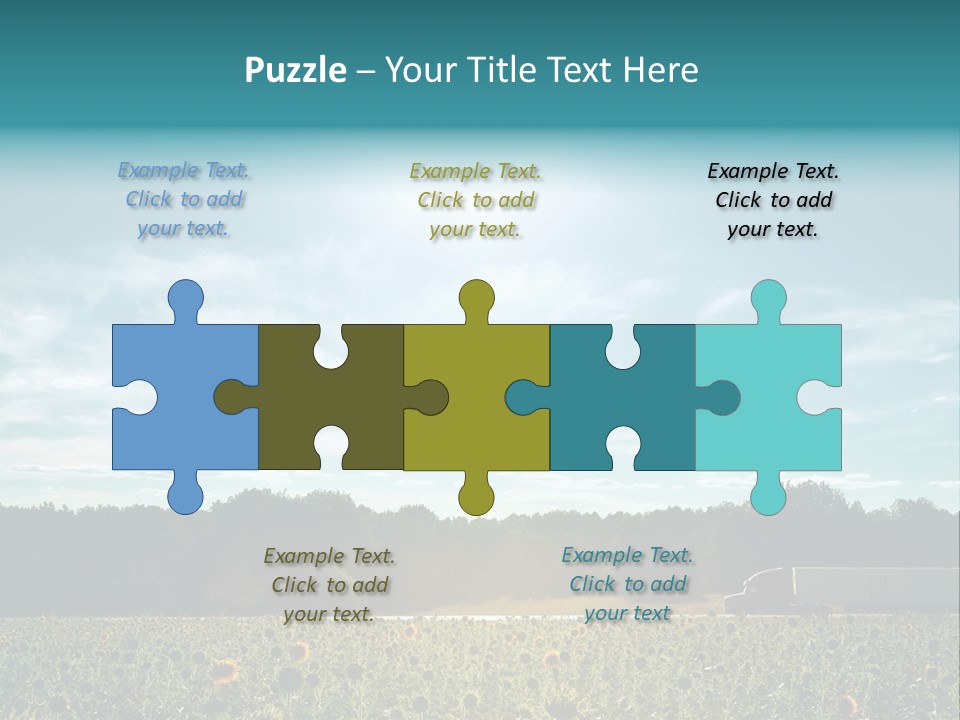 Trucking Vehicle Road PowerPoint Template