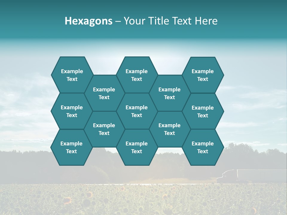 Trucking Vehicle Road PowerPoint Template