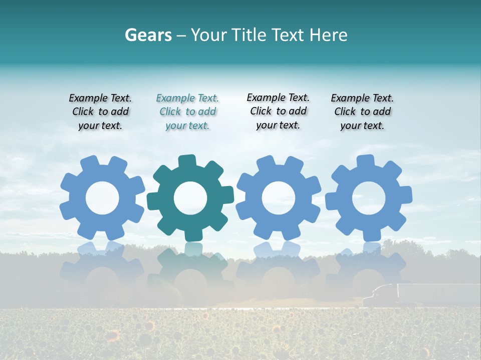 Trucking Vehicle Road PowerPoint Template