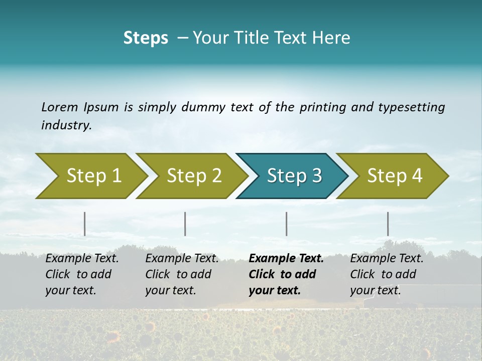 Trucking Vehicle Road PowerPoint Template