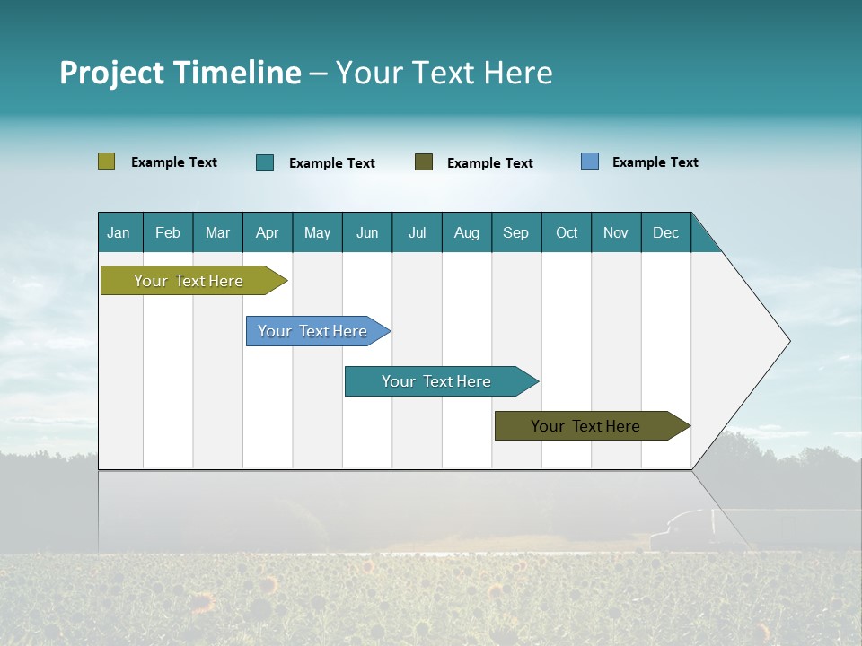 Trucking Vehicle Road PowerPoint Template