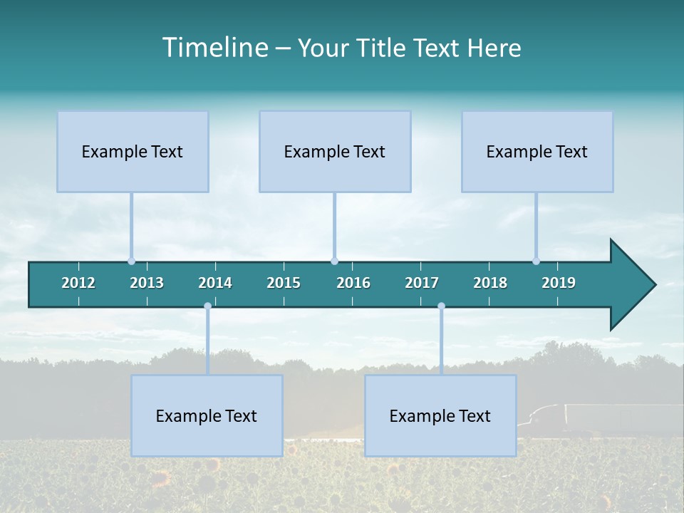 Trucking Vehicle Road PowerPoint Template