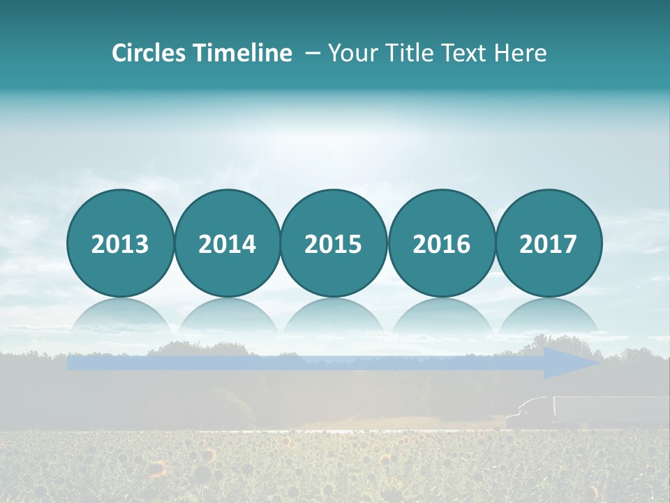 Trucking Vehicle Road PowerPoint Template