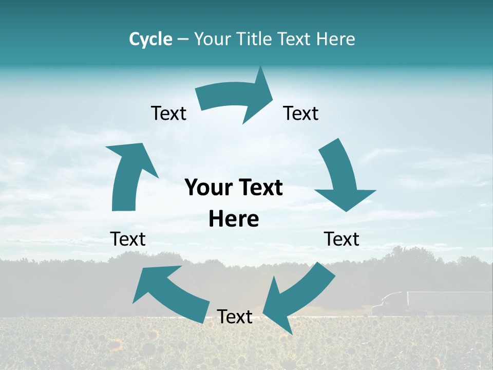 Trucking Vehicle Road PowerPoint Template