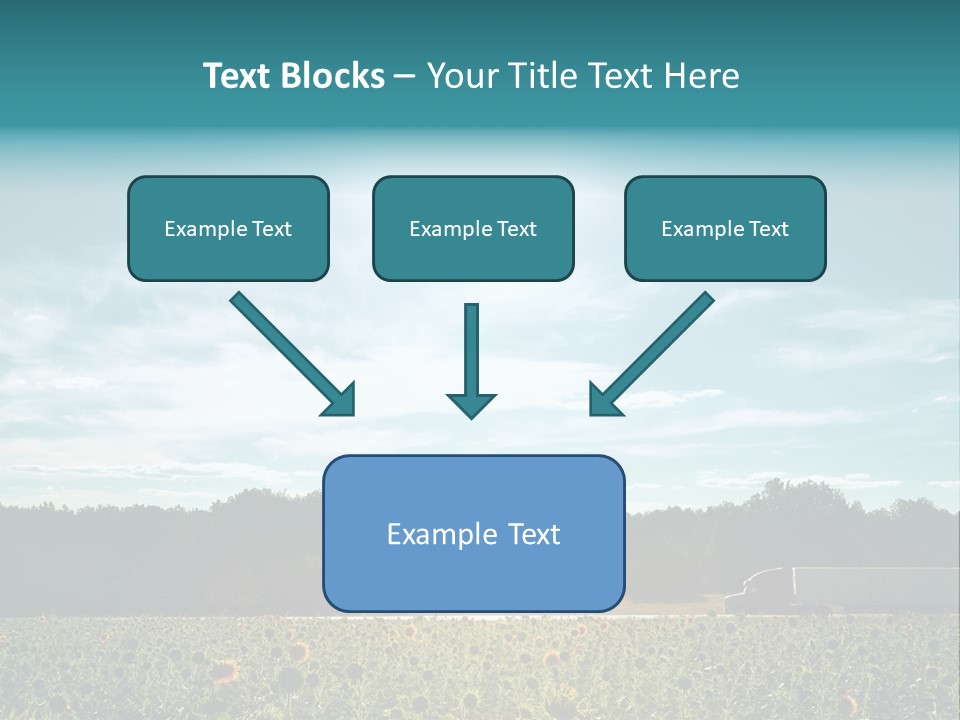 Trucking Vehicle Road PowerPoint Template