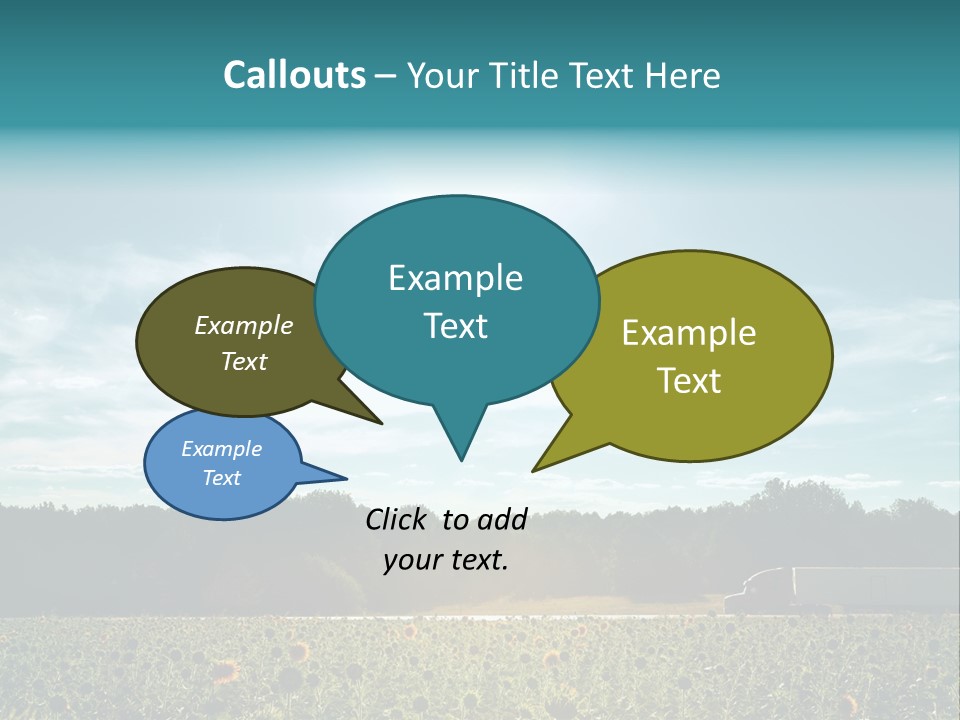 Trucking Vehicle Road PowerPoint Template