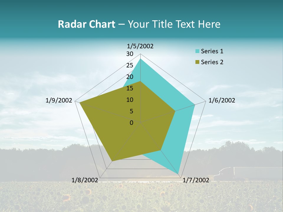 Trucking Vehicle Road PowerPoint Template