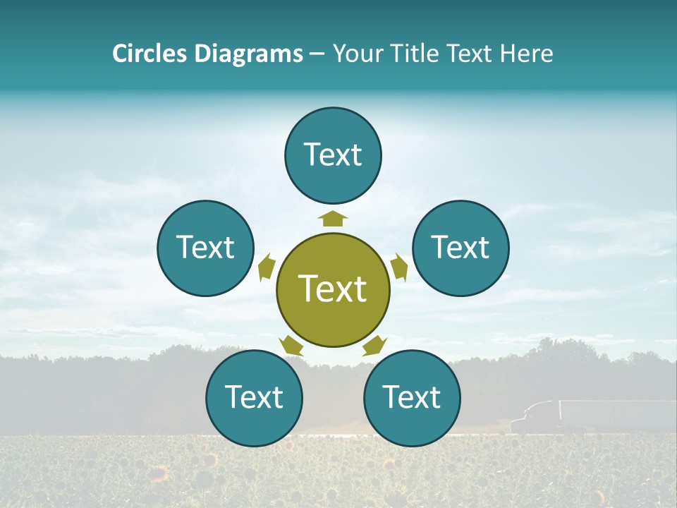 Trucking Vehicle Road PowerPoint Template