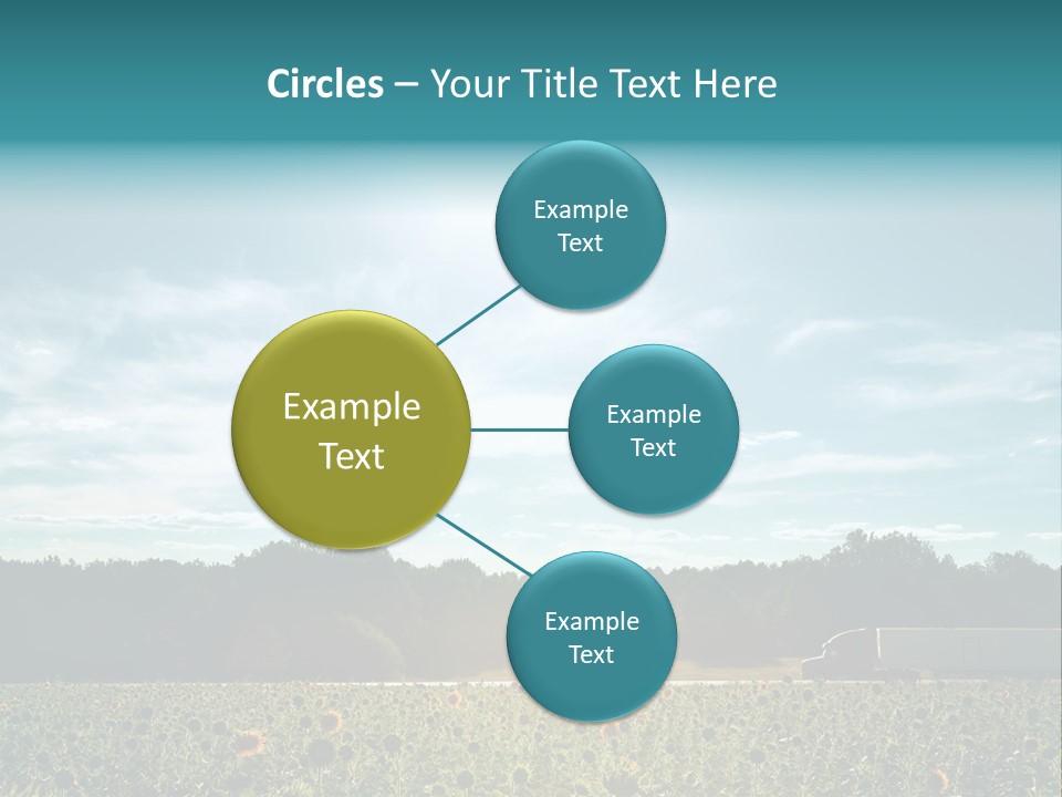 Trucking Vehicle Road PowerPoint Template