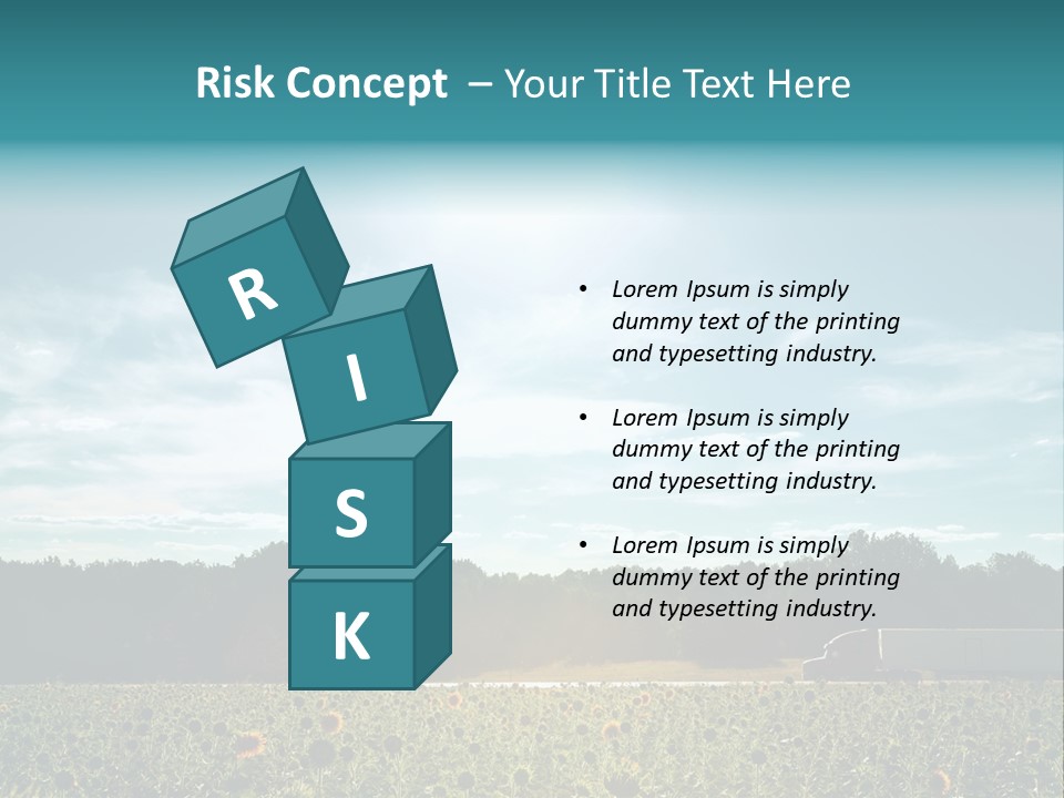 Trucking Vehicle Road PowerPoint Template