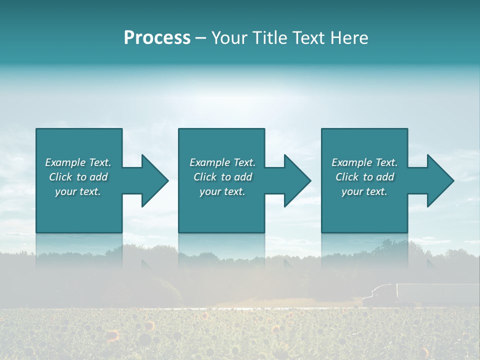Trucking Vehicle Road PowerPoint Template