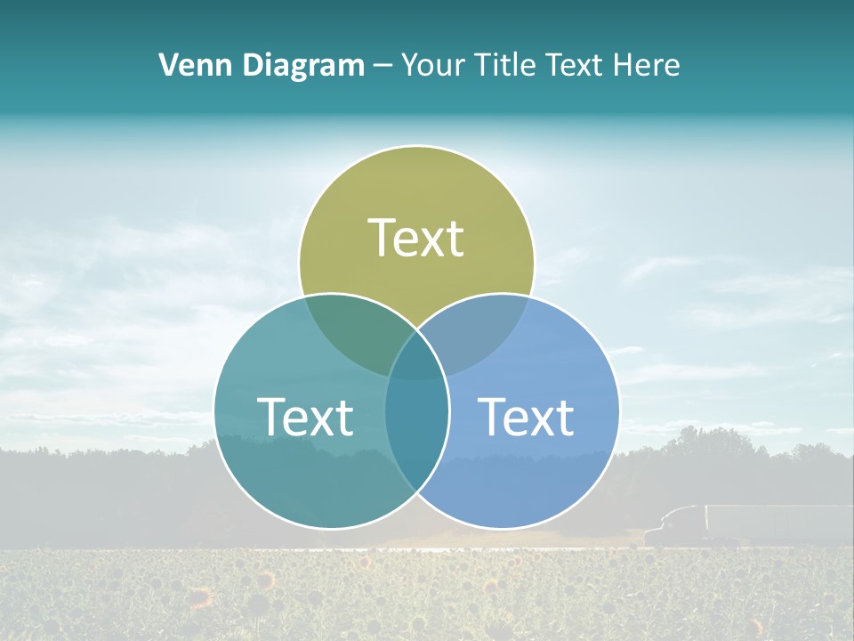 Trucking Vehicle Road PowerPoint Template