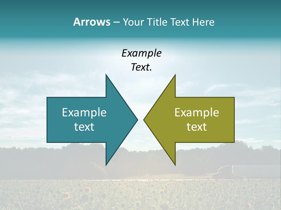Trucking Vehicle Road PowerPoint Template