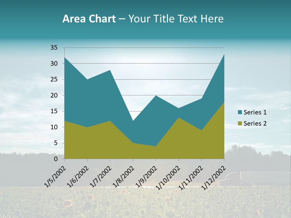 Trucking Vehicle Road PowerPoint Template