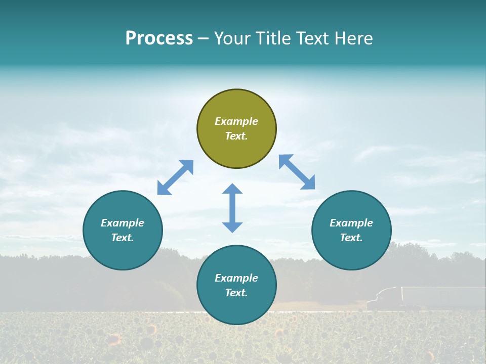 Trucking Vehicle Road PowerPoint Template