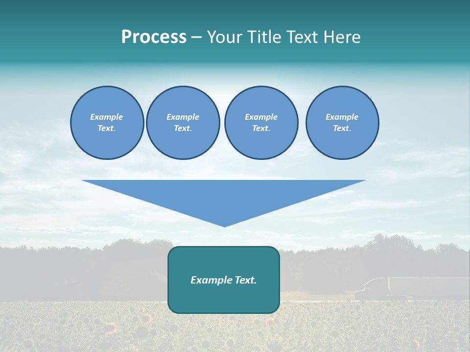 Trucking Vehicle Road PowerPoint Template