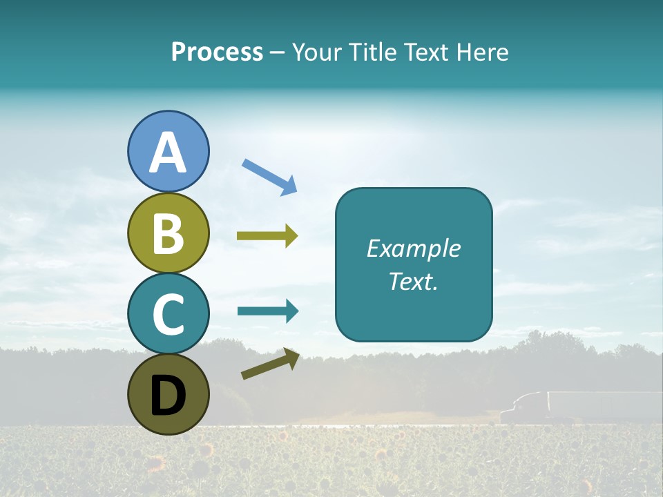 Trucking Vehicle Road PowerPoint Template