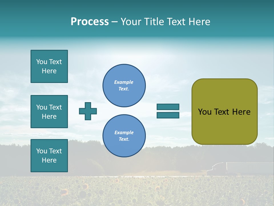 Trucking Vehicle Road PowerPoint Template