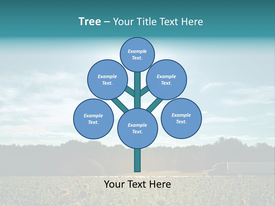 Trucking Vehicle Road PowerPoint Template