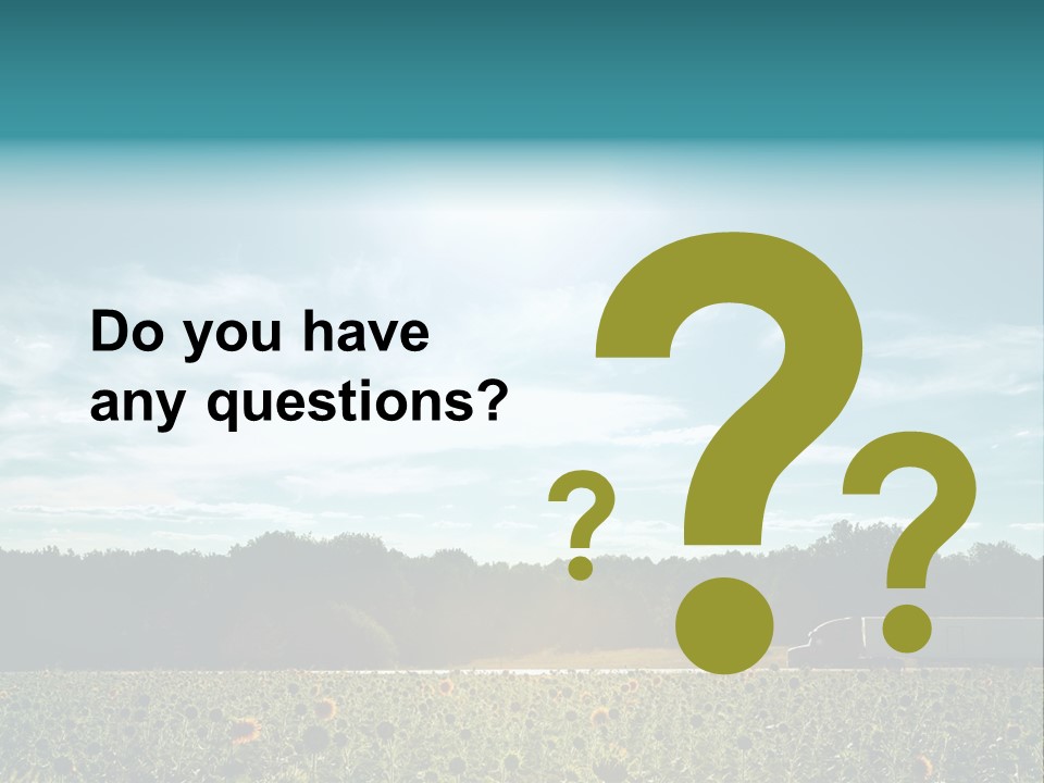 Trucking Vehicle Road PowerPoint Template