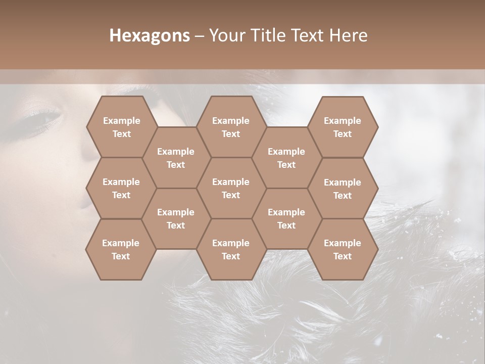 A Woman Wearing A Fur Hat And Fur Coat PowerPoint Template