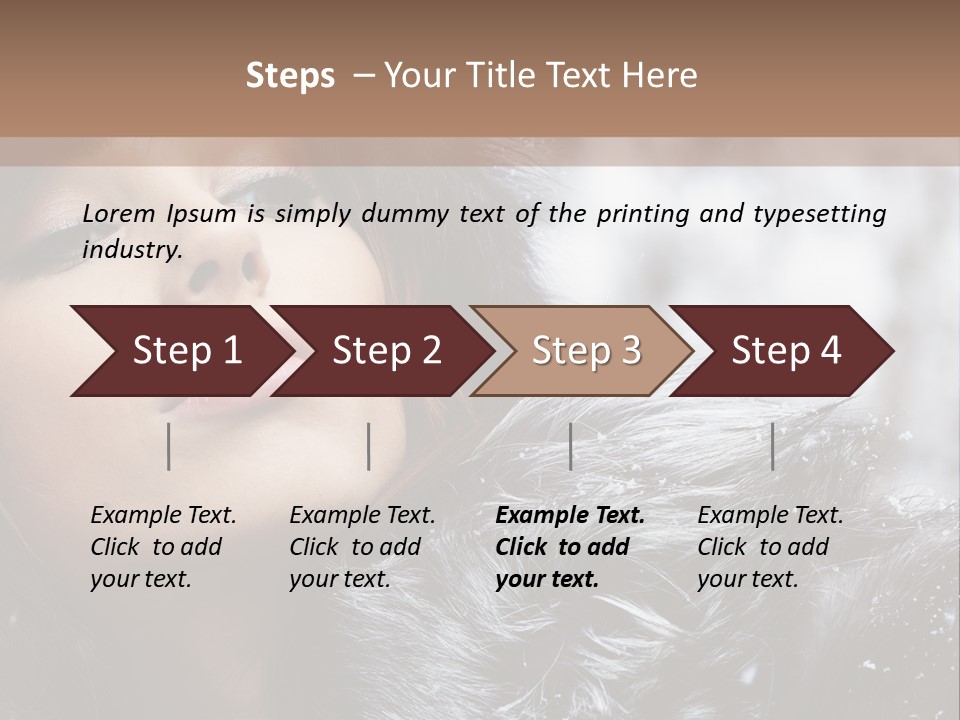 A Woman Wearing A Fur Hat And Fur Coat PowerPoint Template