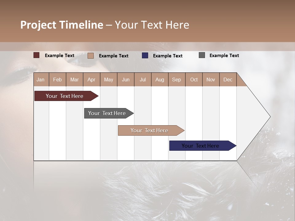 A Woman Wearing A Fur Hat And Fur Coat PowerPoint Template