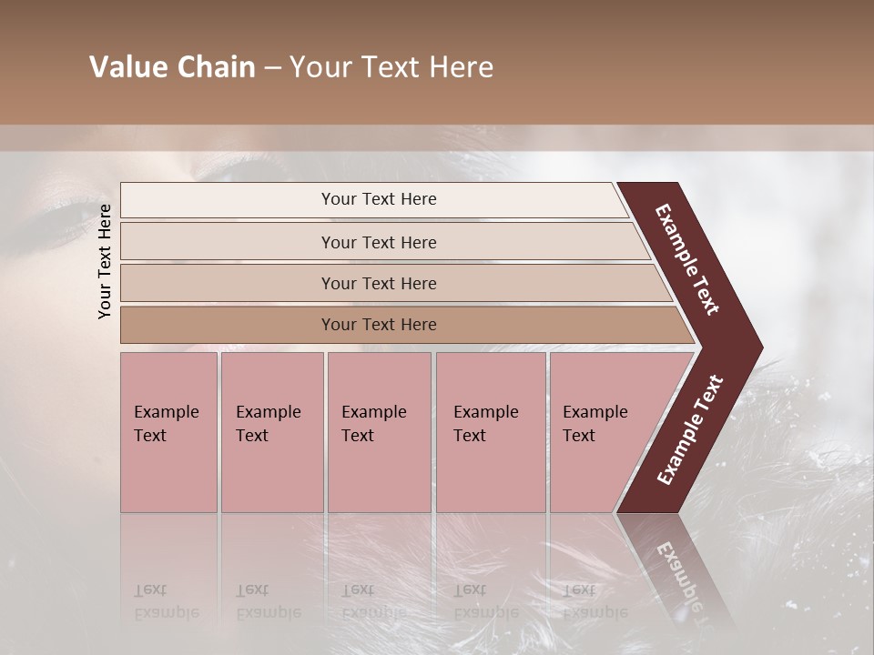 A Woman Wearing A Fur Hat And Fur Coat PowerPoint Template