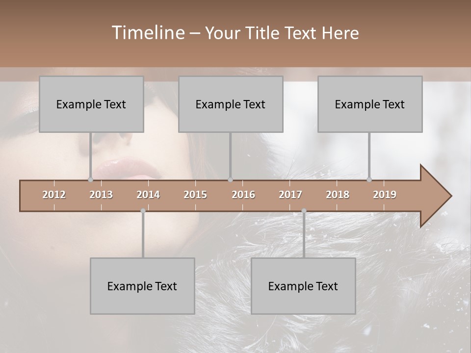 A Woman Wearing A Fur Hat And Fur Coat PowerPoint Template