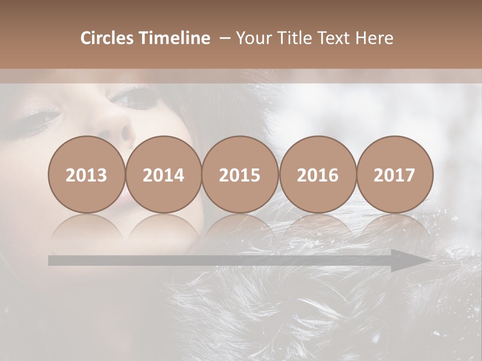 A Woman Wearing A Fur Hat And Fur Coat PowerPoint Template