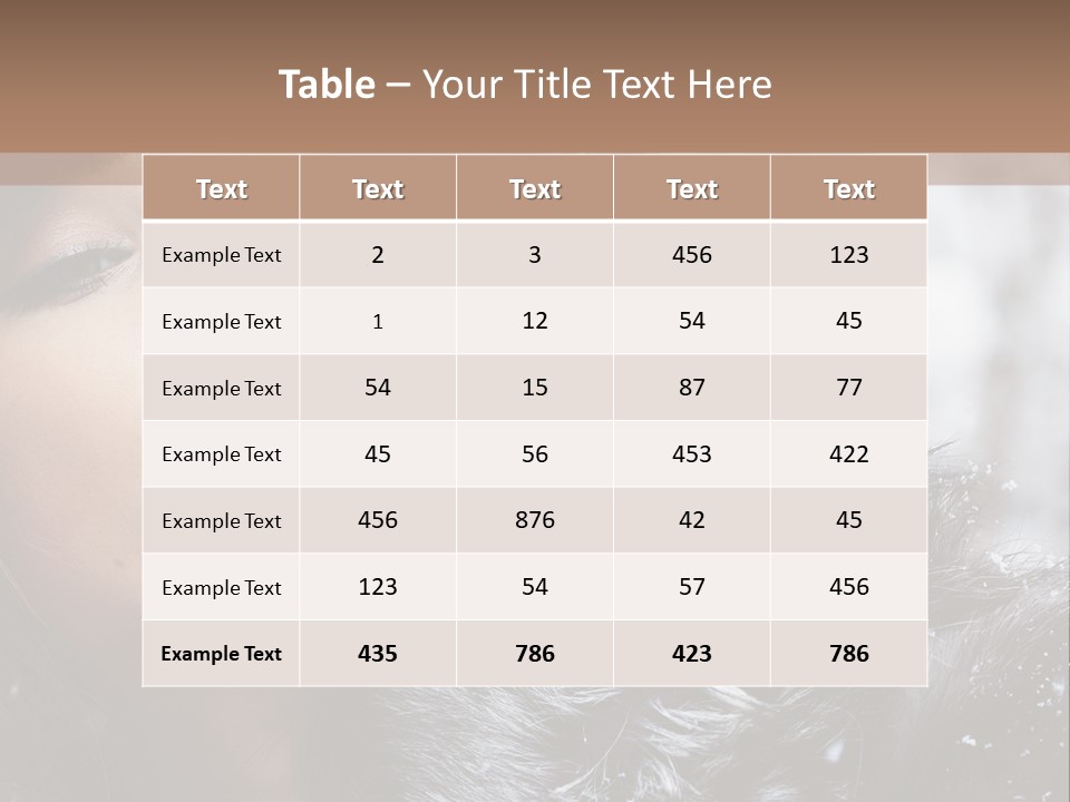 A Woman Wearing A Fur Hat And Fur Coat PowerPoint Template