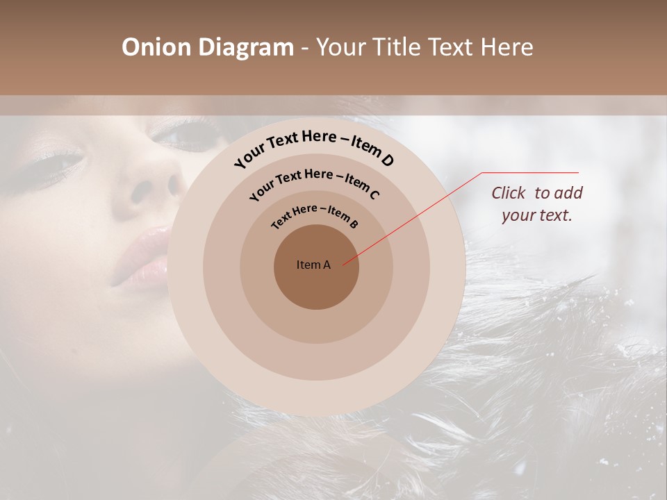 A Woman Wearing A Fur Hat And Fur Coat PowerPoint Template