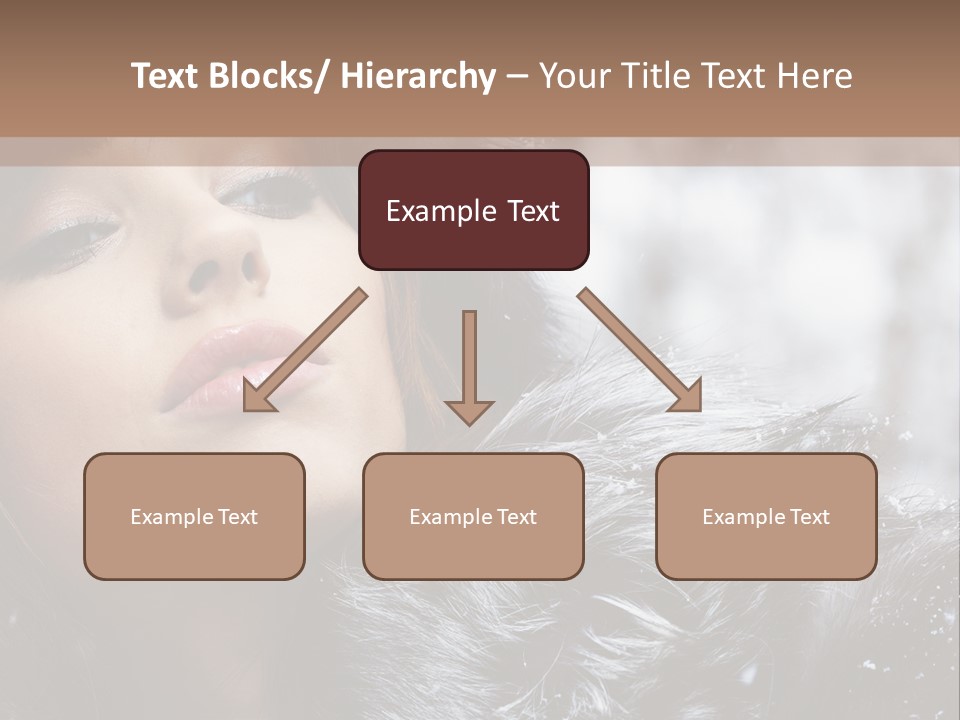 A Woman Wearing A Fur Hat And Fur Coat PowerPoint Template