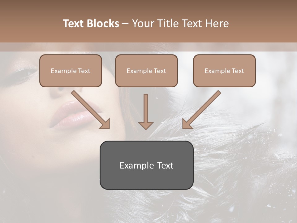 A Woman Wearing A Fur Hat And Fur Coat PowerPoint Template