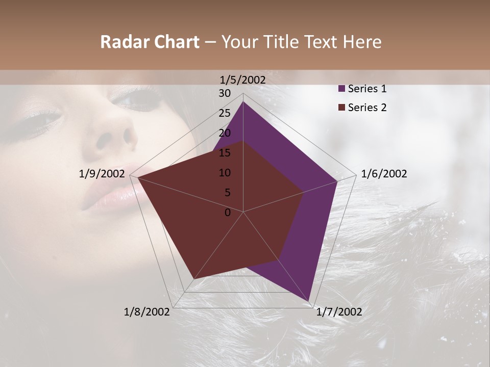 A Woman Wearing A Fur Hat And Fur Coat PowerPoint Template