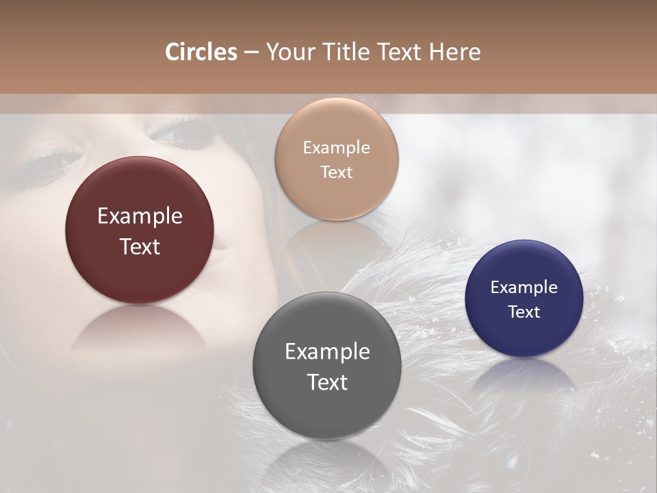 A Woman Wearing A Fur Hat And Fur Coat PowerPoint Template