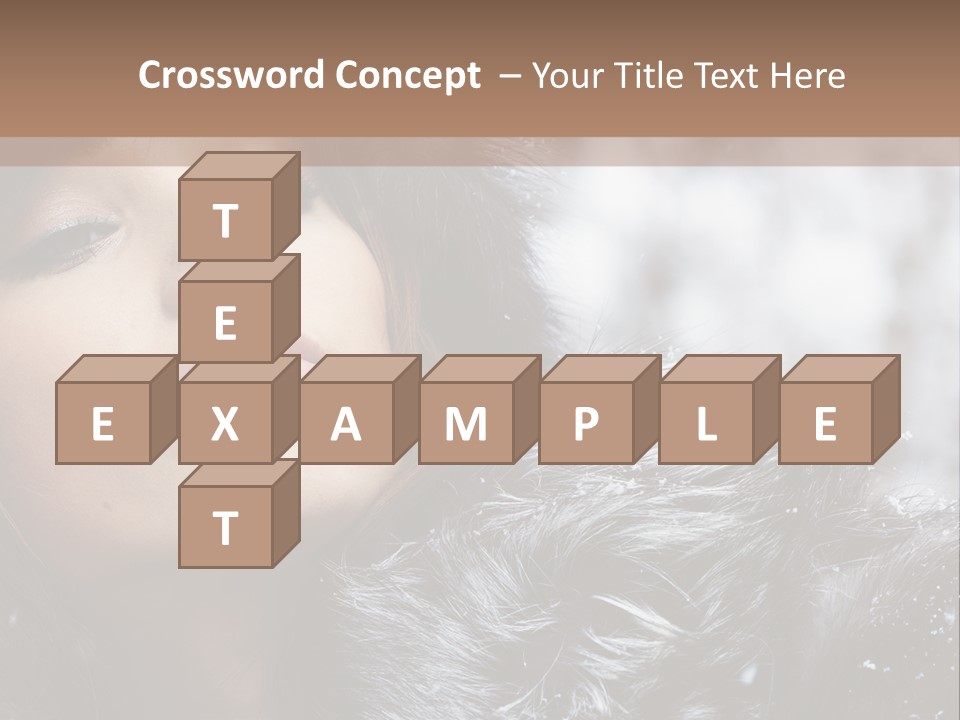 A Woman Wearing A Fur Hat And Fur Coat PowerPoint Template