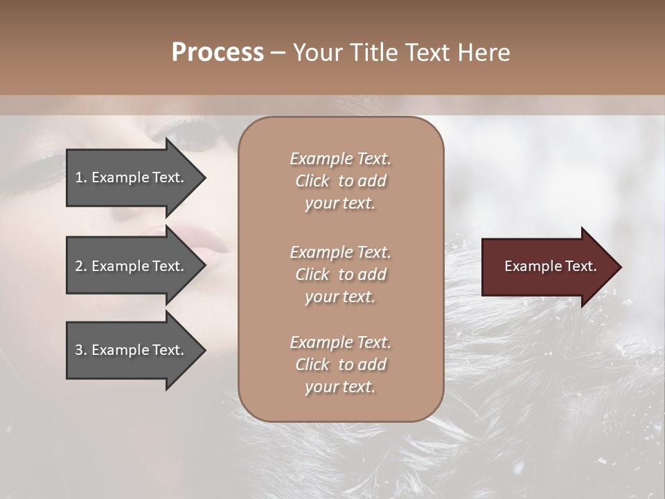 A Woman Wearing A Fur Hat And Fur Coat PowerPoint Template