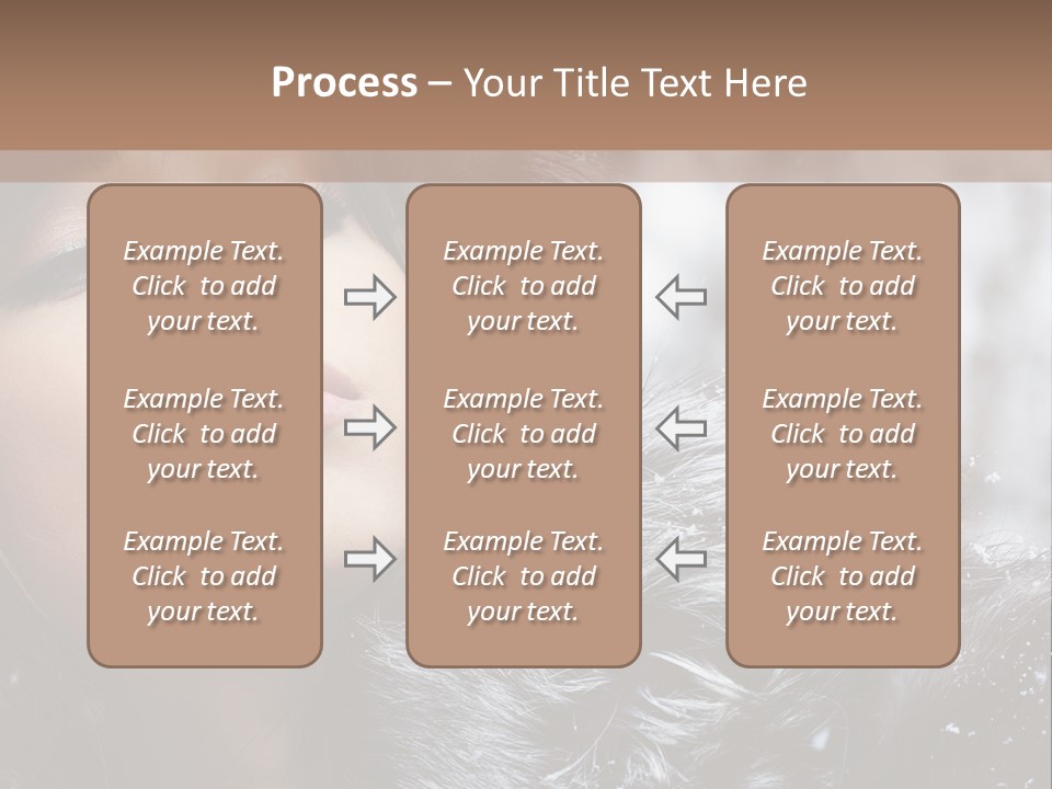 A Woman Wearing A Fur Hat And Fur Coat PowerPoint Template