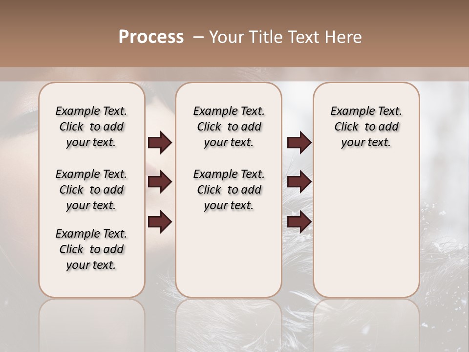 A Woman Wearing A Fur Hat And Fur Coat PowerPoint Template