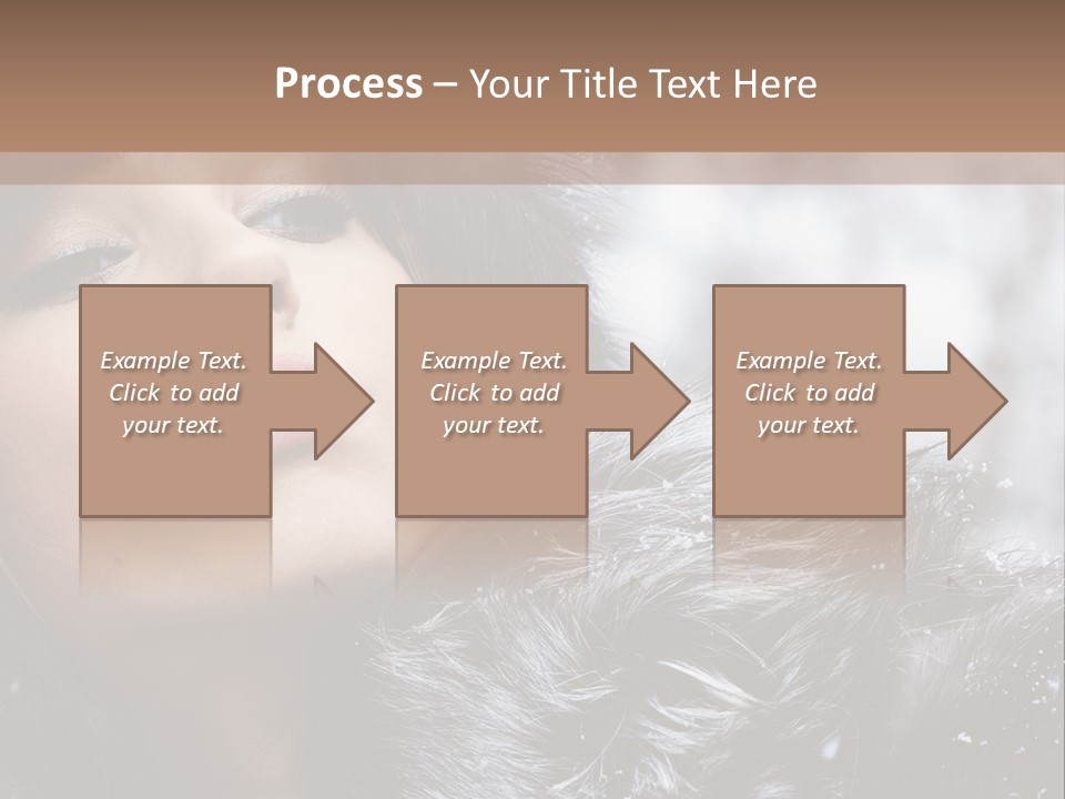 A Woman Wearing A Fur Hat And Fur Coat PowerPoint Template