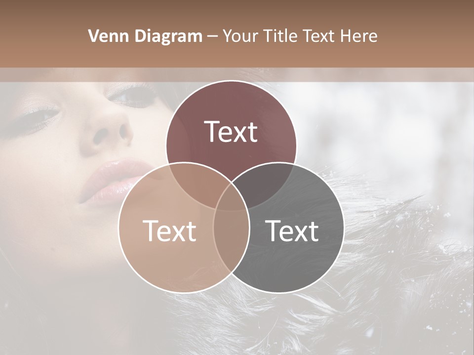 A Woman Wearing A Fur Hat And Fur Coat PowerPoint Template