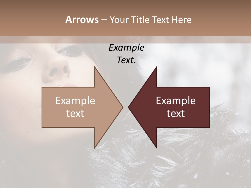 A Woman Wearing A Fur Hat And Fur Coat PowerPoint Template